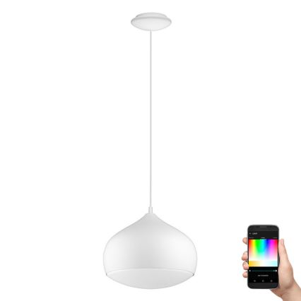 Eglo - LED RGBW Stmievateľný luster na lanku COMBA-C LED/18W/230V Bluetooth