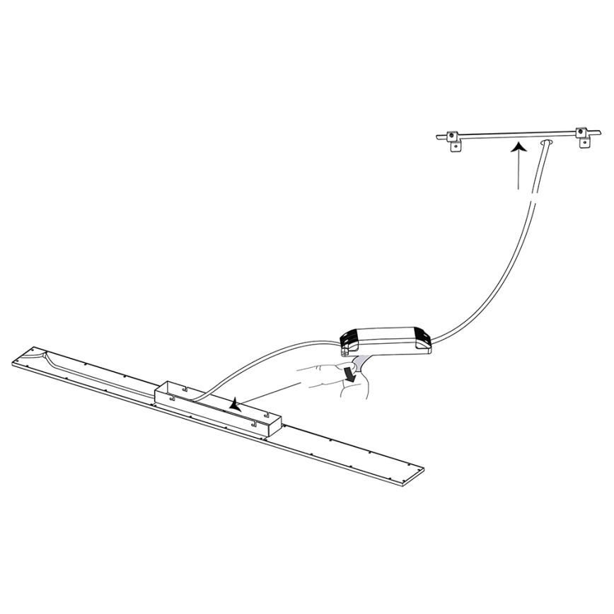 Eglo - LED RGBW Stmievateľný panel SALOBRENA-C LED/34W/230V + diaľkové ovládanie