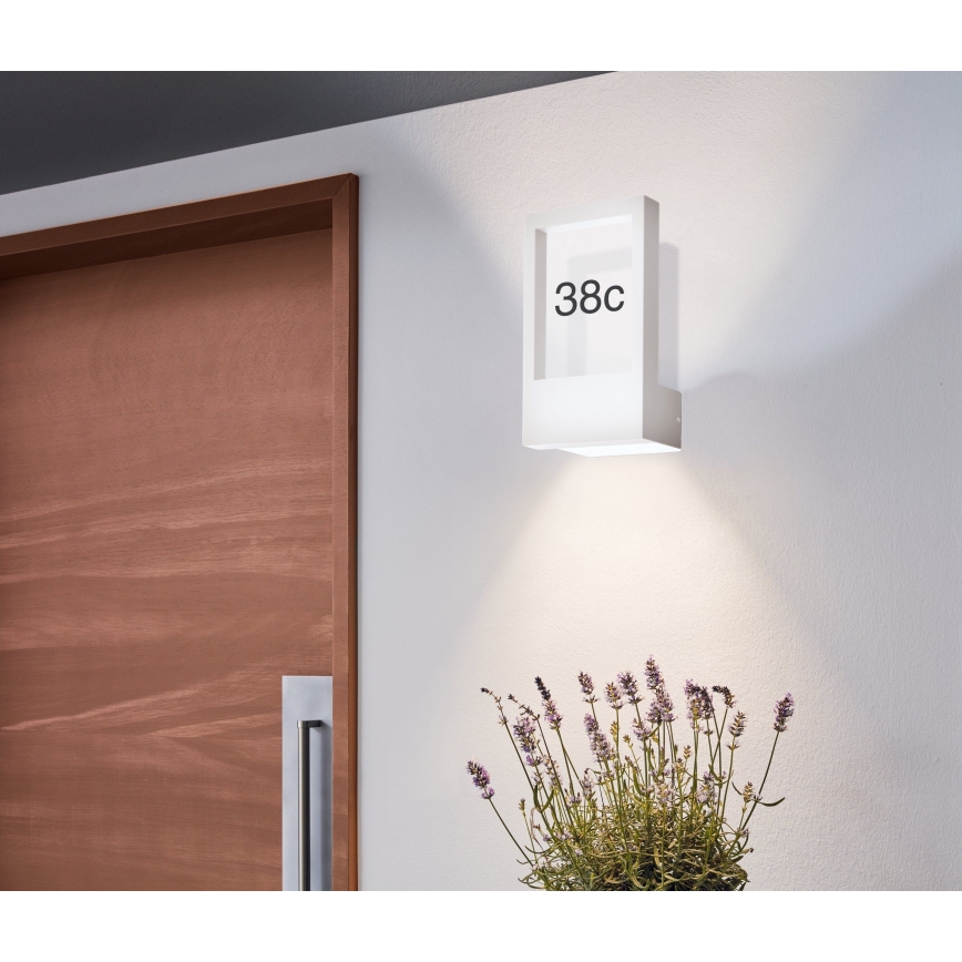 Eglo - Domové číslo 1xE27/28W/230V IP4biela