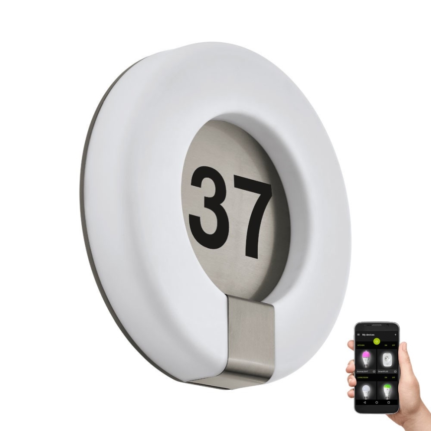 Eglo 98145 - LED RGB Domové číslo MARCHESA-C LED/15W/230V IP44