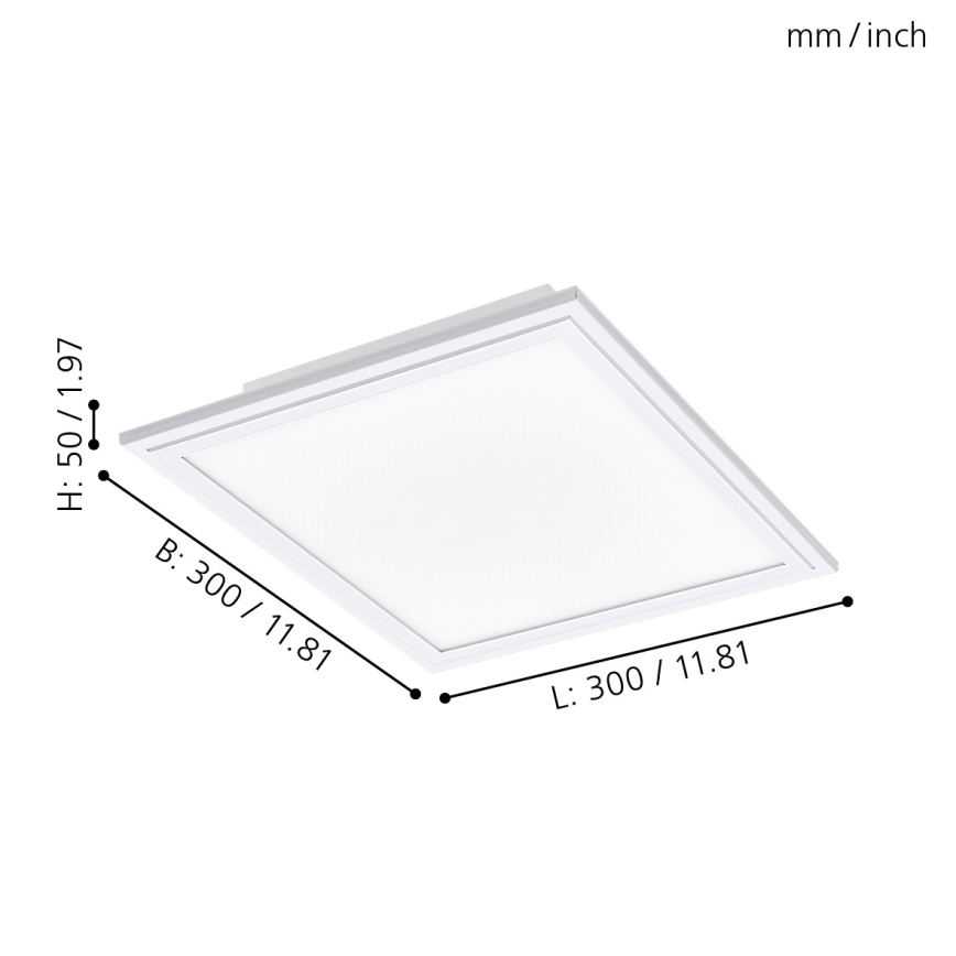 Eglo - LED Stmievateľné stropné svietidlo LED/14W/230V + diaľkové ovládanie
