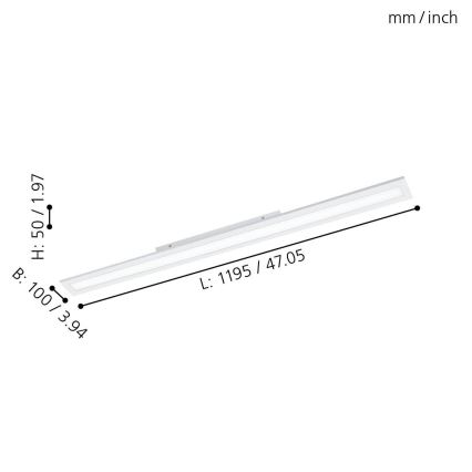 Eglo - LED Stmievateľný panel LED/30W/230V + diaľkové ovládanie