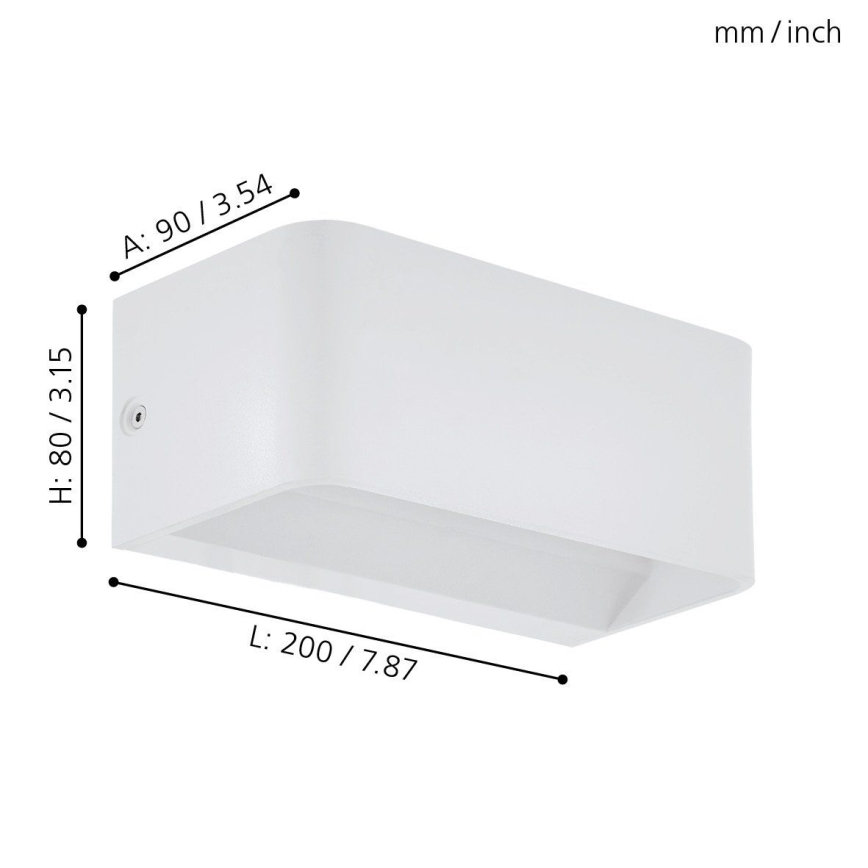 Eglo - LED Nástenné svietidlo LED/10W/230V