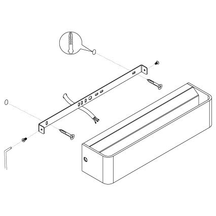 Eglo - LED Nástenné svietidlo LED/12W/230V