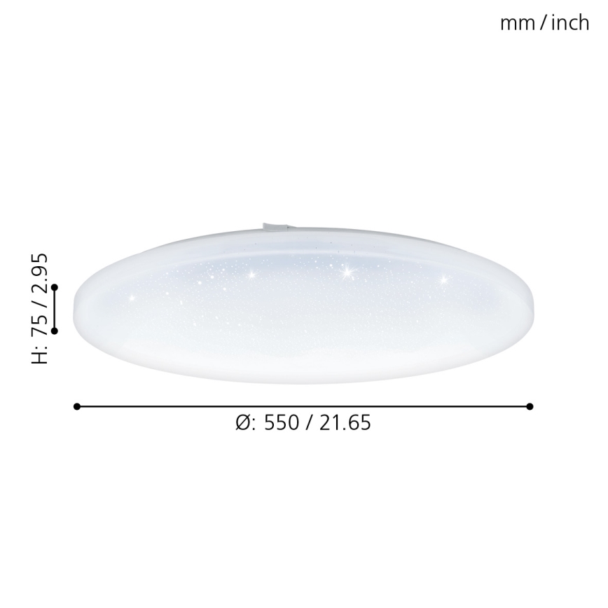 Eglo - LED Stropné svietidlo LED/49,5W/230V