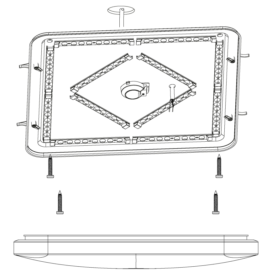 Eglo - LED Stropné svietidlo LED/49,5W/230V