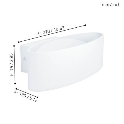 Eglo - LED Nástenné svietidlo LED/10W/230V