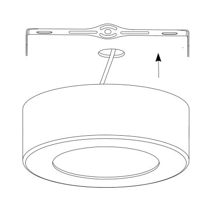 Eglo - LED RGB Stmievateľné stropné svietidlo FUEVA-C LED/21W/230V