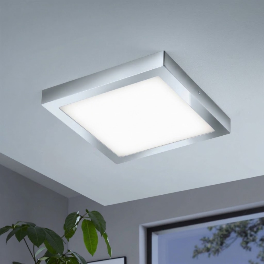 Eglo - LED RGBW stmievateľné stropné svietidlo FUEVA-C LED/21W/230V Bluetooth IP44 30x30 cm