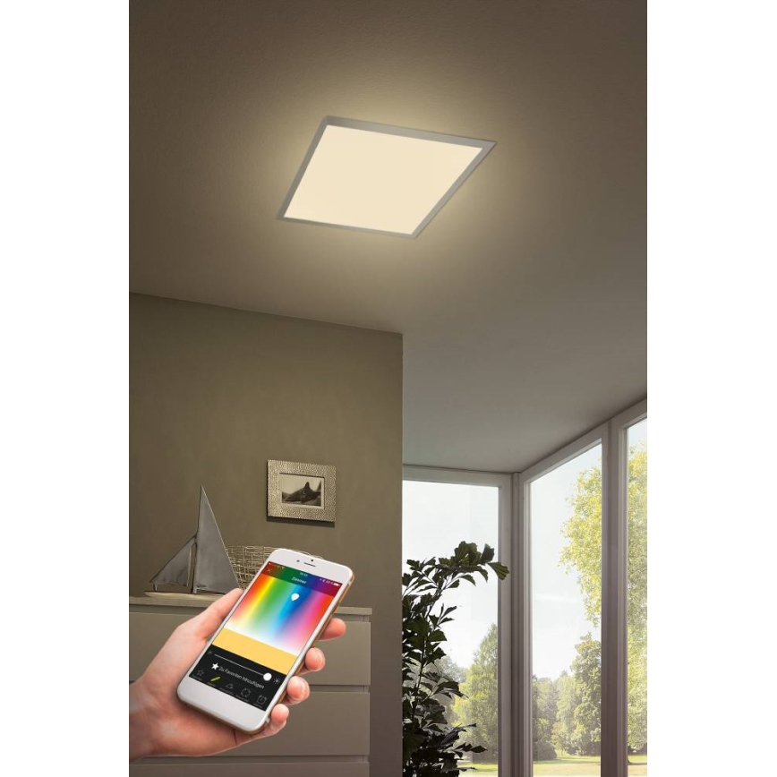 Eglo - LED RGB Stmievateľné stropné svietidlo TURCONA-C LED/20W/230V + diaľkové ovládanie