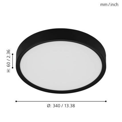 Eglo - LED Stropné svietidlo LED/16,8W/230V