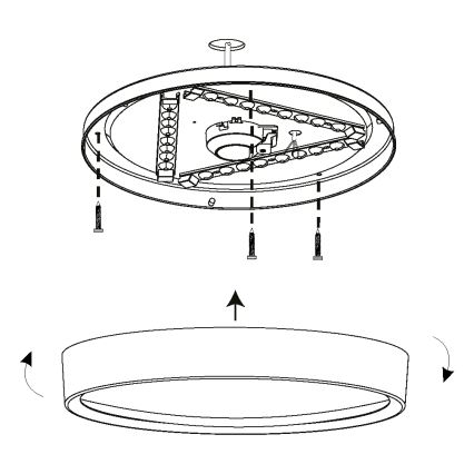 Eglo - LED Stropné svietidlo LED/16,8W/230V