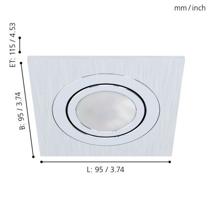 Eglo - LED Podhľadové svietidlo 1xGU10/5W/230V