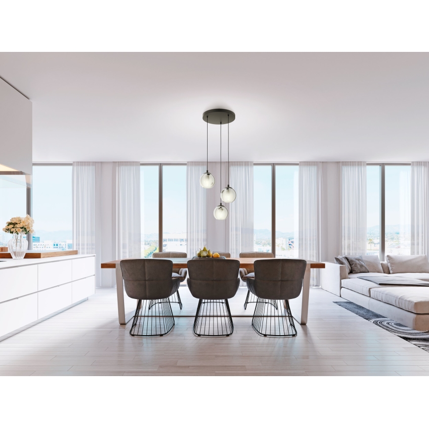 Eglo 98653 - Luster na lanku ARISCANI 3xE27/40W/230V
