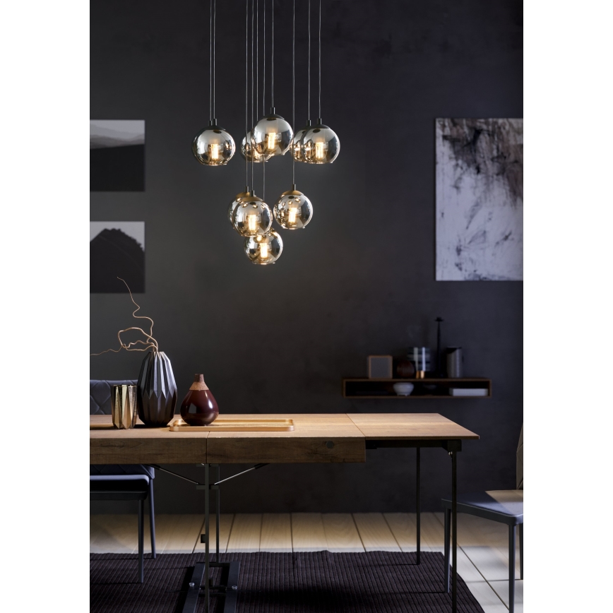 Eglo - Luster na lanku 10xE27/40W/230V