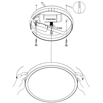 Eglo - LED Stropné svietidlo LED/8,6W/230V