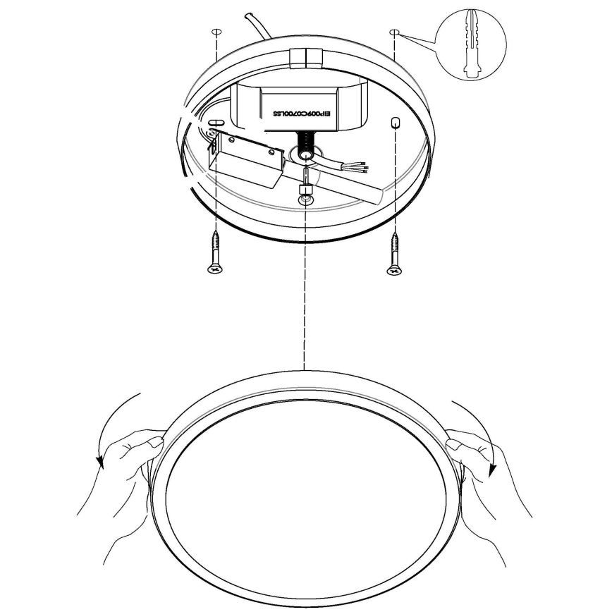 Eglo - LED Stropné svietidlo LED/8,6W/230V