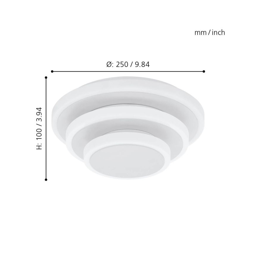 Eglo - LED Stropné svietidlo LED/11,4W/230V + LED/8,6W + LED/5,4W