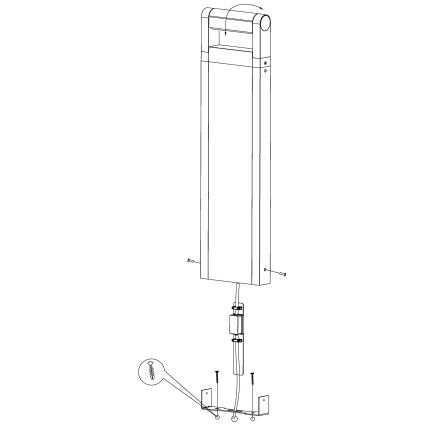 Eglo - LED Vonkajšia lampa LED/4,8W/230V IP44