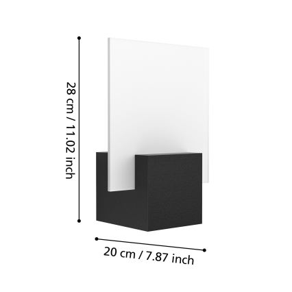 Eglo 98745 - LED Vonkajšie nástenné svietidlo ADAMELLO LED/6W/230V IP44