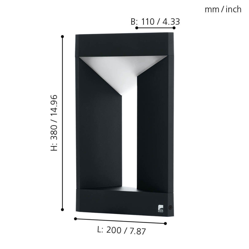 Eglo 98749 - LED vonkajšie svietidlo NEMBRO LED/10W/230V IP54