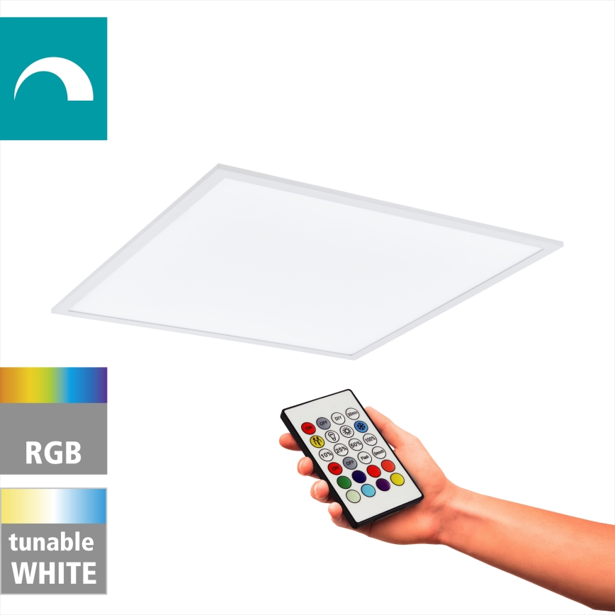 Eglo - LED RGBW Stmievateľné stropné svietidlo LED/32,5W/230V 2700-6500K 60x60 cm + diaľkové ovládanie