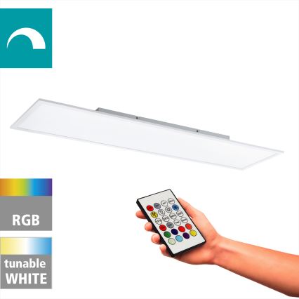 Eglo - LED RGBW Stmievateľné stropné svietidlo LED/32,5W/230V 2700-6500K 120x30 cm + diaľkové ovládanie