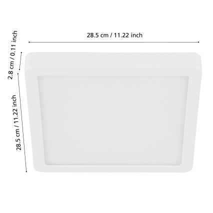 Eglo - LED Stmievateľné kúpeľňové stropné svietidlo LED/19,5W/230V 2700-6500K IP44 ZigBee