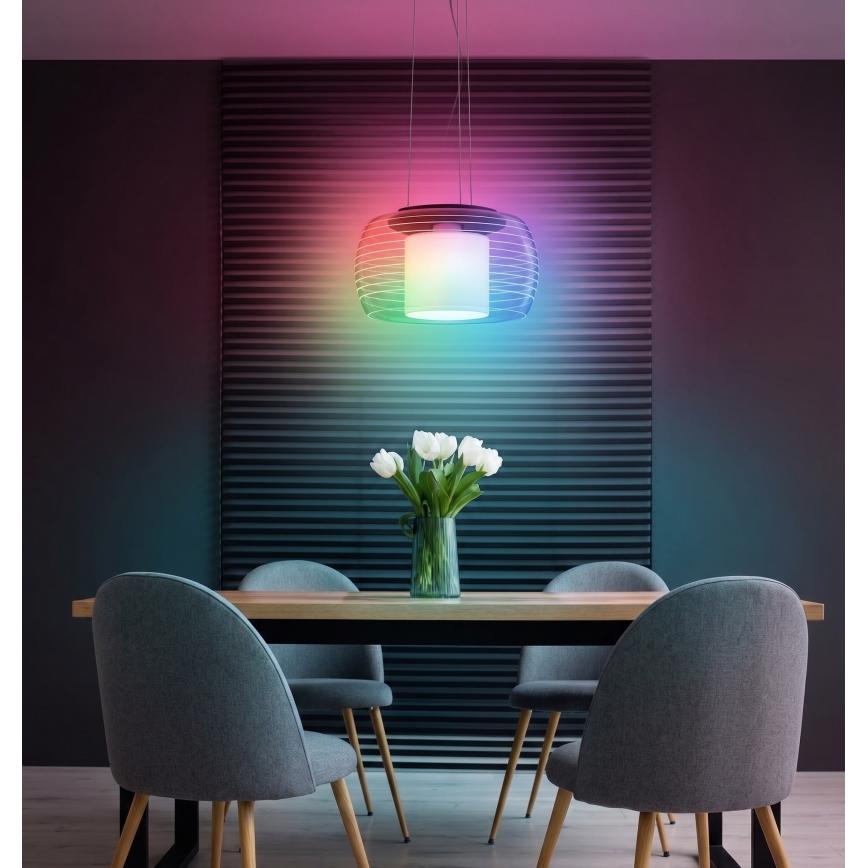 Eglo - LED RGB Stmievateľný luster na lanku BRIAGLIA-C LED/24,8W/230V