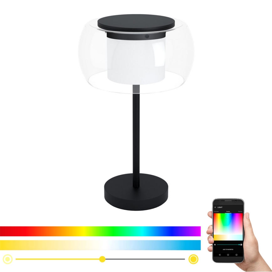 Eglo 99024 - LED RGB Stmievateľná stolová lampa BRIAGLIA-C LED/15W/230V