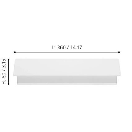 Eglo - LED Nástenné svietidlo LED/12W/230V