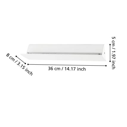 Eglo - LED Nástenné svietidlo LED/12W/230V