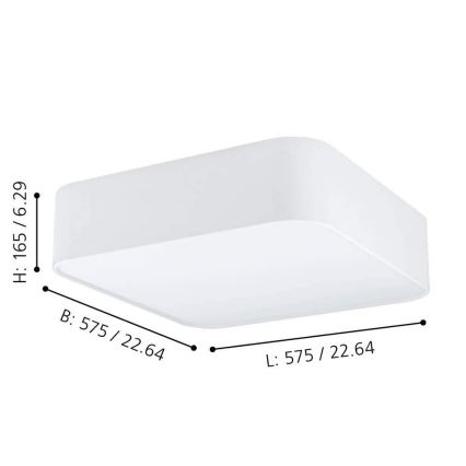 Eglo - Stropné svietidlo 5xE27/25W/230V