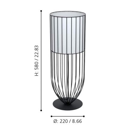 Eglo - Stolná lampa 1xE27/60W/230V