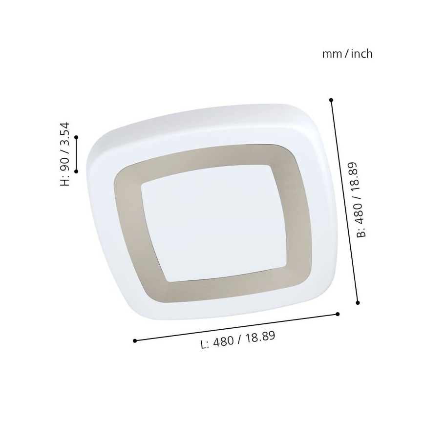 Eglo - LED Stropné svietidlo LED/22W/230V