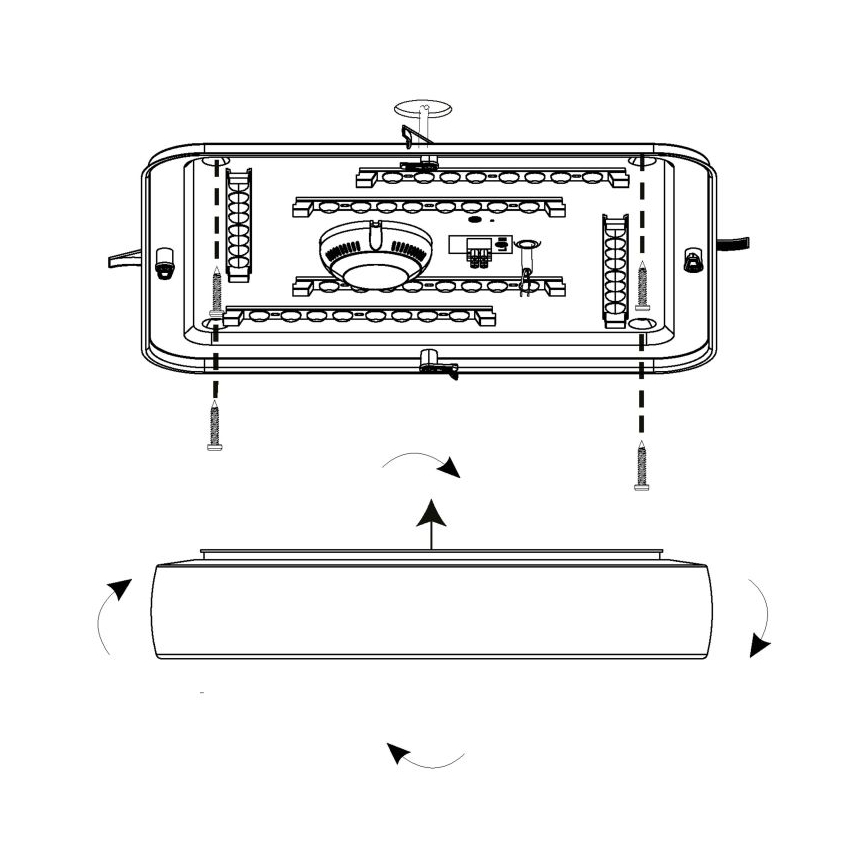 Eglo - LED Stropné svietidlo LED/22W/230V