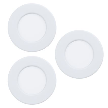 Eglo - SADA 3 ks LED zapustených svietidiel FUEVA 5 1×LED/2,7 W/230 V, priemer 8,6 cm