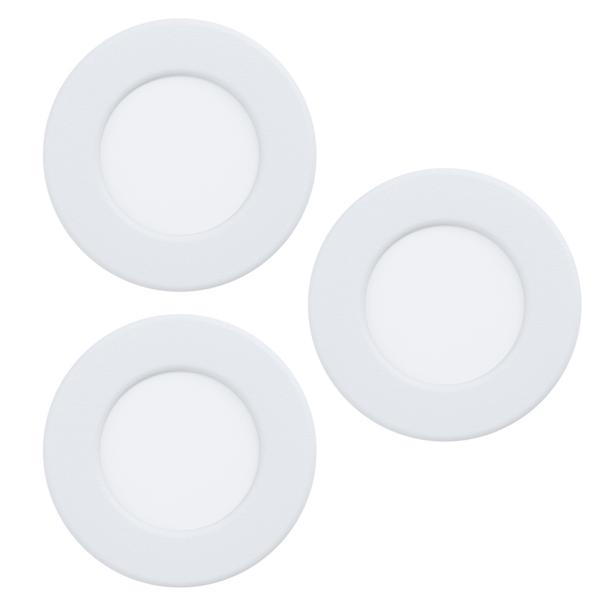 Eglo - SADA 3 ks LED zapustených svietidiel FUEVA 5 1×LED/2,7 W/230 V, priemer 8,6 cm