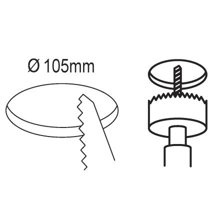 Eglo - LED Podhľadové svietidlo LED/5,5W/230V