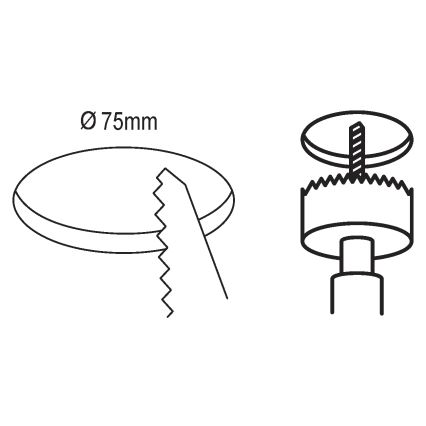 Eglo - LED Kúpeľňové podhľadové svietidlo LED/2,7W/230V IP44