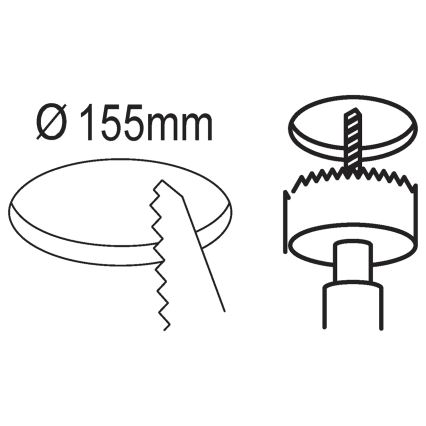 Eglo - LED kúpeľňové podhľadové svietidlo LED/10,5W/230V IP44 pr. 16,6 cm