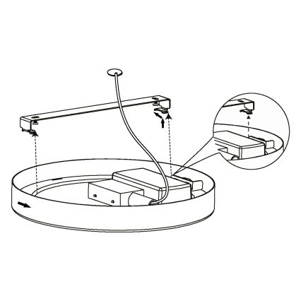 Eglo - LED Stropné svietidlo LED/16,5W/230V