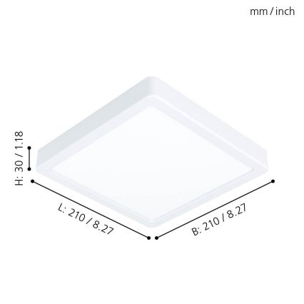 Eglo - LED Stropné svietidlo LED/16,5W/230V