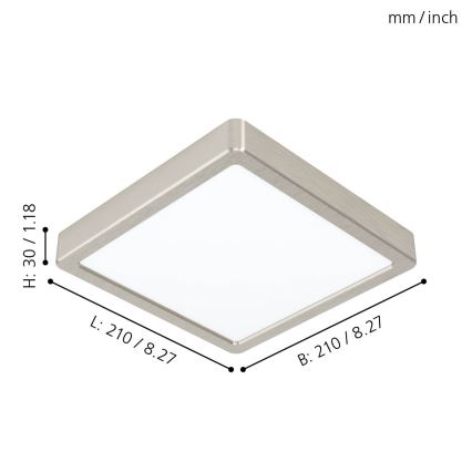 Eglo - LED Stropné svietidlo LED/16,5W/230V