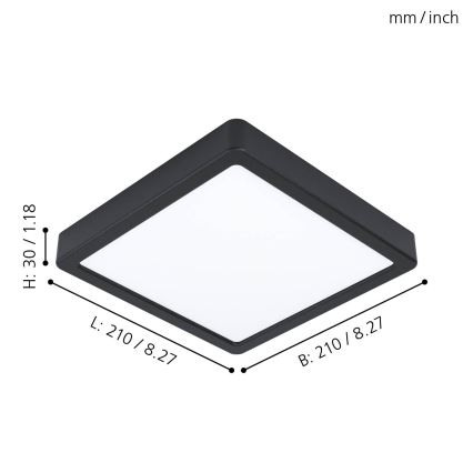 Eglo - LED Stropné svietidlo LED/16,5W/230V