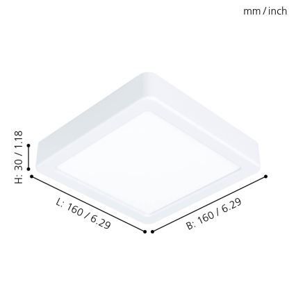 Eglo - LED Stropné svietidlo LED/10,5W/230V