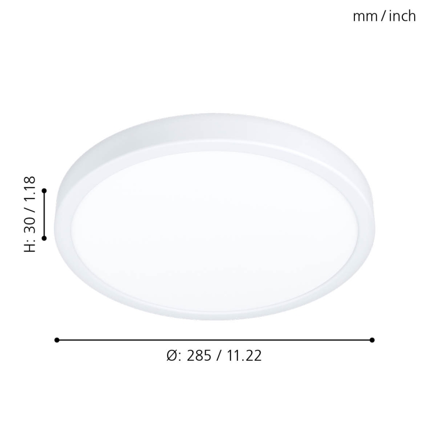 Eglo - LED Kúpeľňové stropné svietidlo LED/20W/230V IP44