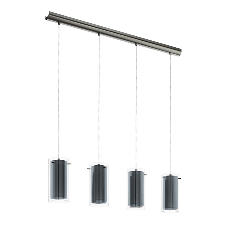 Eglo 99287 - Závesný luster PINTO, textilný, 4xE27/16W/230V