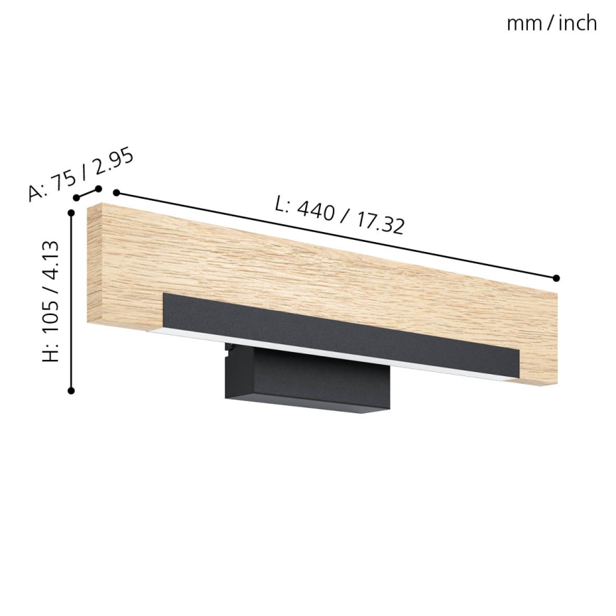 Eglo - LED Nástenné svietidlo LED/9,6W/230V