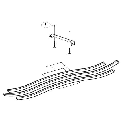 Eglo - LED Stropné svietidlo LED/21W/230V